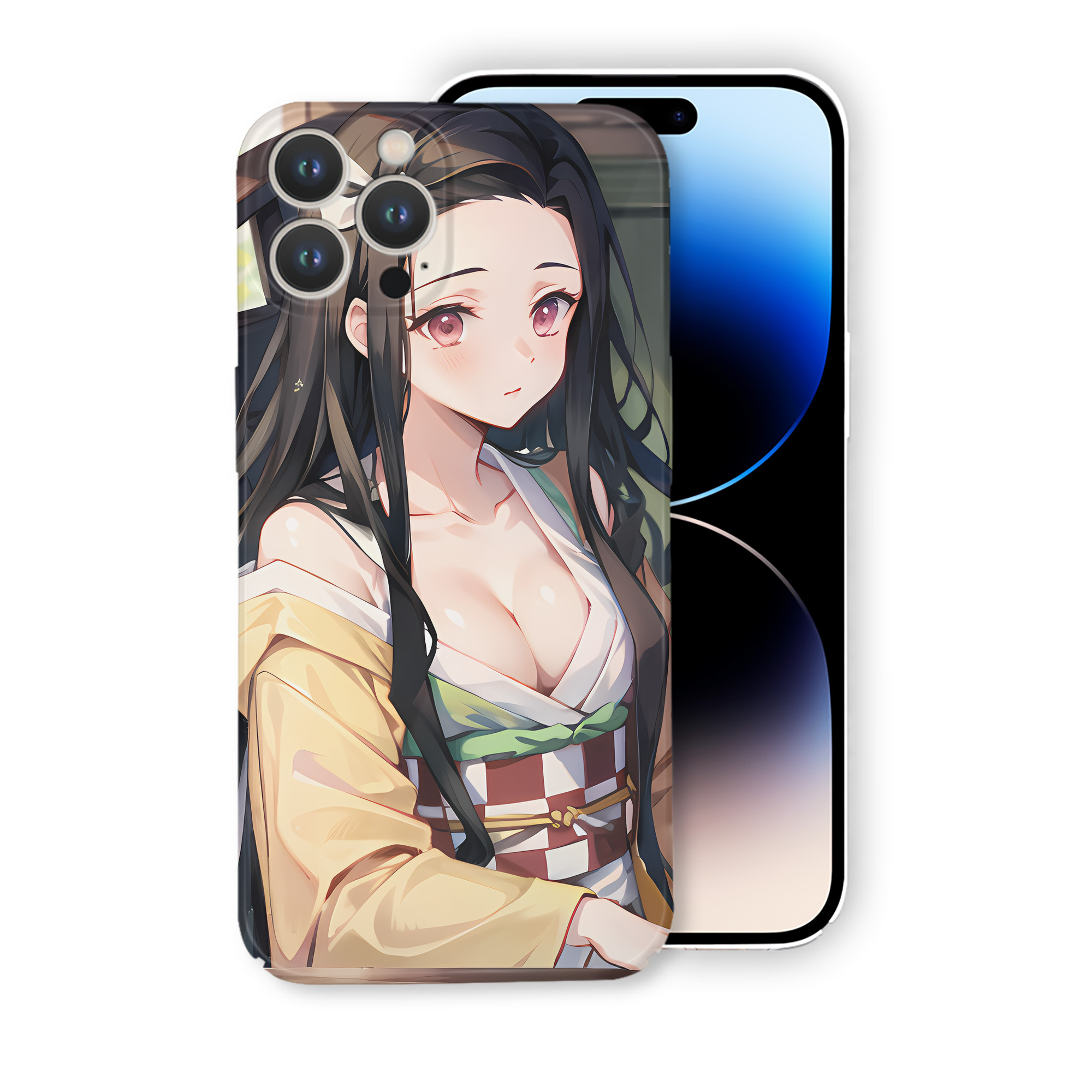 （画像用） 鬼滅の刃（きめつのやいば）竈門 禰󠄀豆子／かまど ねずこ Kamado Nezuko 【iPhone 14シリーズ対応】ハードケース